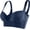 Navy, variant on Women's Push Up Bra Full-Coverage Hides Back Fat Deep Cup Underwire Bra Smoothing T-Shirt Bra Sculpting Uplift Bra Plus Size with Shapewear