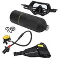 thumbnail image 2 of Oxygen Tank Diving Set,  Tank Silicone Mouthpiece  For Diving Black, 2 of 8