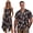 Black Polynesian, variant on Couples Matching Outfits Mens Button Down Shirt Soft Sea Turtle Workwear and Women's Tank Dress Irregular Hem Sleeveless Sundress