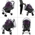 thumbnail image 6 of Stroller Rain Cover, Universal Size, Weatherproof Shield to Safeguard Your Child from Wind and Rain. Mesh Material for Ventilation and Reflective Trimming for Night Visibility(Zipper）, 6 of 8