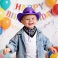 thumbnail image 2 of Childrens Cowboy Hat Western Cowboy Hat Brown Cowboy Hat Photography Hat For Kids 4-9 Years, 2 of 6