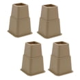 thumbnail image 1 of De 8 Piezas Resistentes Para Cama Para Muebles De pequeña Para Almacenamiento, 3,5,8 Pulgadas marrón perfecl Elevador de cama ajustable, 1 of 8