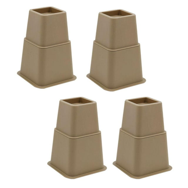 De 8 Piezas Resistentes Para Cama Para Muebles De pequeña Para Almacenamiento, 3,5,8 Pulgadas marrón perfecl Elevador de cama ajustable