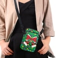thumbnail image 4 of XYZCANDO Christmas Bow Cross Body Phone Purse for Womens Flower Small Messenger Handbag with Shoulder Strap Casual Cellphone Case Over Shoulder Wallet for Travel Shop Work, 4 of 7