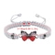 thumbnail image 2 of Pulseras para mujer, regalos para mujer, pulsera para enamorados, pulsera tejida a mano para San Valentín, joyería para novias, pulsera con dije de mariposa., 2 of 2