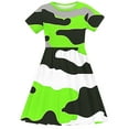 thumbnail image 5 of Babcutegg Teen Girls' Dress, Casual Dress Round Neck Graphic Pattern Girls Summer Dress Multicolor 7-8T, 5 of 5