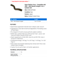 thumbnail image 2 of Upper Radiator Hose - Compatible with 2002 - 2003 Mazda Protege5 2.0L 4-Cylinder GAS, 2 of 2
