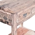 thumbnail image 2 of 32 Inch Rustic Kitchen Island Table, 2 Drawers, Distressed White Wood- Saltoro Sherpi, 2 of 5