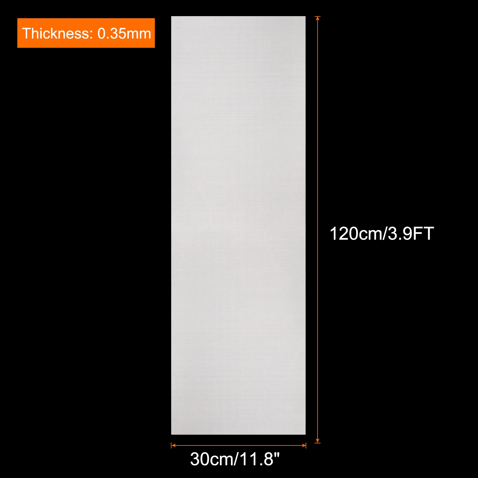 Unique Bargains Silicone Heat Resistant Non-Stick Pastry Baking Mats 11.8IN x 3.9FT White