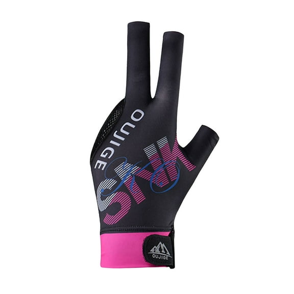 comerut Billiard Pool Gloves 3 Finger Design Left Hand Snooker Cue Sport Glove Breathable Elastic Billiard Gloves for Men Women