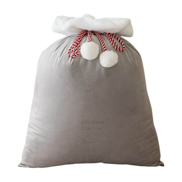 Reusable Drawstring Christmas Gift Bags-Multi-Color Velvet Holiday Favor Bags for Stocking Stuffers & Presents