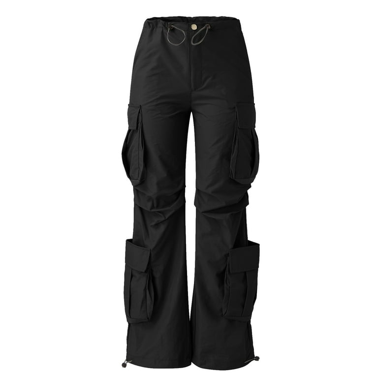 Buy Women's Black Cargo Pants Online at Bewakoof