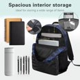 thumbnail image 5 of Aplkyhs Galaxy Wolf School Backpack for Students Age 6-18 Ergonomic Padded Adjustable Shoulder Straps Large Capacity Water Resistant Bookbag for Elementary Middle High School Daily Use, 5 of 7