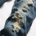 thumbnail image 5 of RUTAYY Toddler Boys Fit Ripped Distressed Fashion Kids Denim Jeans Trousers Cozy Pants, 5 of 9
