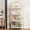 4 Tier Gold, variant on Walsunny 5-Tier Corner Bookshelf Industrial Corner Bookcase Corner with Metal Frame Large Open Display Bookshelves U-Shaped White