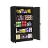 Tennsco Jumbo Combination Steel Storage Cabinet, 48w x 24d x 78h, Black