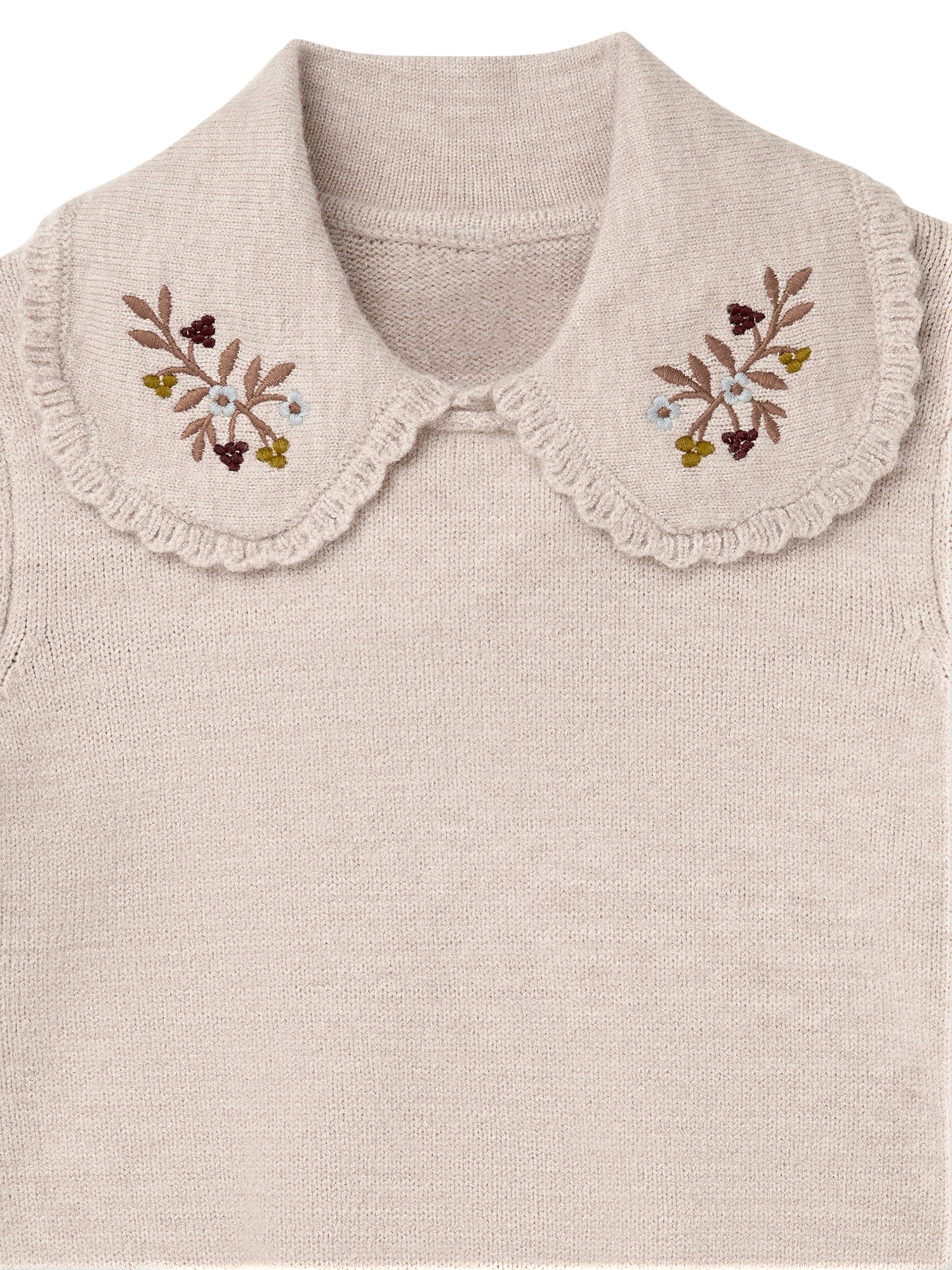Modern Moments by Gerber Sweater with Embroidered Collar, Sizes 12 Months - 5T