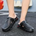 thumbnail image 5 of Garden Clogs for Men Rubber Clog Gardenning Shoes Summer Water Sandals Waterproof Comfort Slip on Quick Dry Pool Beach Yard Kitchen Antiskid Mules Shower Slides Black 43, 5 of 7