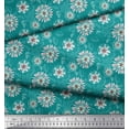 thumbnail image 2 of Soimoi Poly Georgette Fabric Artistic Floral Print Fabric by The Yard 42 Inch Wide, 2 of 3