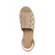 thumbnail image 3 of Huarache Sandalia piso Alpargata Diseño Tejido Camel Blanco Castalia  086-18, 3 of 3