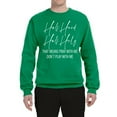 thumbnail image 2 of Half Hood Half Holy Pray With Me Unisex Crewneck Graphic Sweatshirt, Kelly, 4XL, 2 of 3
