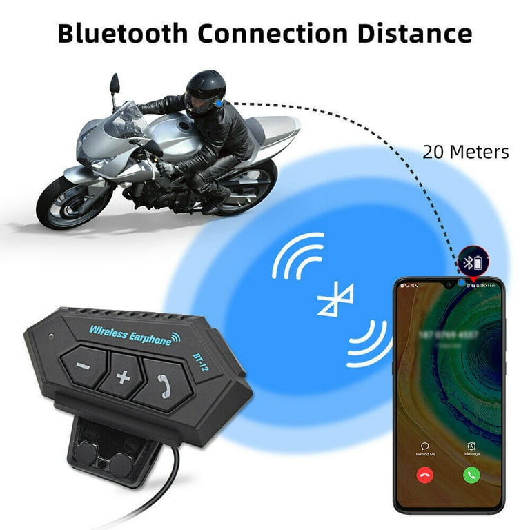 BT12 Casque De Moto Bluetooth Casque Sans Fil