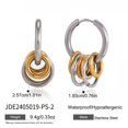 thumbnail image 1 of Faty-T Hoop Earrings Pave Circle Charm - Elegant Jewelry for Special Occasions, 1 of 9