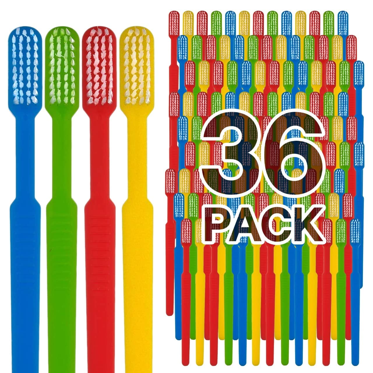 36 Prepasted Disposable Toothbrushes PrePasted Soft Bristle Tooth