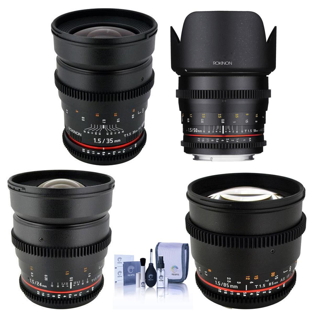 Rokinon T1.5 Cine 4 Lens Kit for Micro Four Thirds System - Consists of