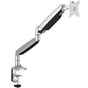 13 x 32 in. Desk Mount Monitor Arm Full Motion Articulating, Silver