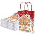 thumbnail image 1 of 24 Bolsas de Papel para Regalos Navideños JarThenaAMCS con Asas 15x8x21 cm, Paquete de 24, 1 of 7