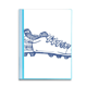 thumbnail image 1 of Zapatos de futbol de dibujos animados patron azul Carpeta combinada de protección de páginas, 1 of 3