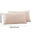thumbnail image 4 of Bxaolu Cooling Pillow Cases for Hot Sleepers, King Size Set of 2, Soft & Breathable&nbsp;Pillow Covers with Envelope Closure,Gift, Beige, 20x35 Inches, 4 of 7