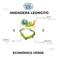 thumbnail image 5 of Andadera Para Bebé Babytek Leoncito Verde, 5 of 5