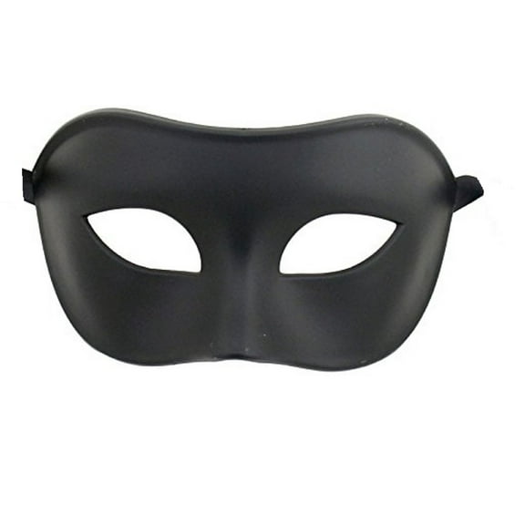 Black Venetian Men's Masquerade Mardi Gras Mask