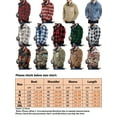 thumbnail image 2 of Capreze Men Plaid Shirt Double-Sided Plush Jacket Long Sleeve Casual Pullover Turn-down Neck Button Thickened Winter Warm Shirts with Pocket, 2 of 2