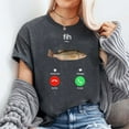 thumbnail image 2 of Fih Calling Remind Me Message Decline Accept Phone Call Fish T-Shirt, Men's And Women's Graphic Tee 100% Cotton by TBun, Full Sizes S-5XL, 2 of 5