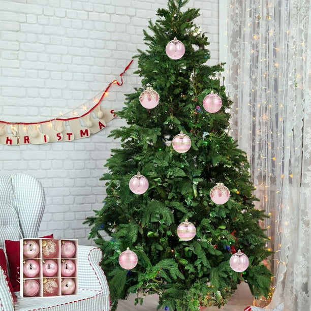 Decoraciones Del Árbol de Navidad 8cm Ornamentos Del Árbol de Navidad para Guirnaldas Del Árbol de Navidad