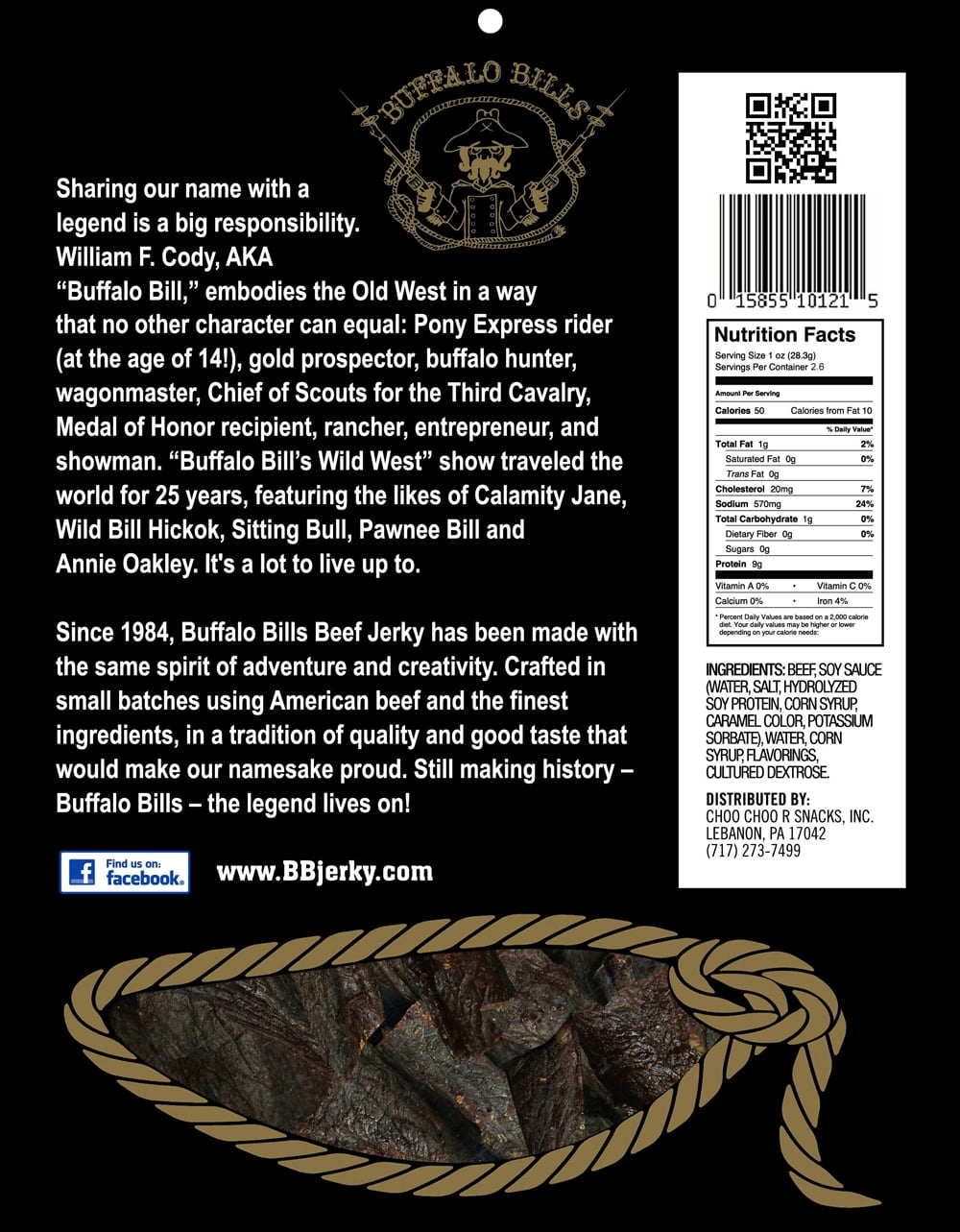 Buffalo Bills 2.6oz Premium Hickory Beef Jerky Packs (six 2.6oz beef jerky packs)
