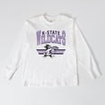 thumbnail image 3 of Women's Gameday Couture White Kansas State Wildcats Oversized Swift Strike Long Sleeve T-Shirt, 3 of 4