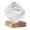 White, variant on Storm Glass Weather Predictor 3D Cube Glass Barometer with Base for Home Decor Desk