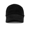 thumbnail image 5 of Black Suede Genuine Sheepskin Leather Baseball Cap - Adjustable Dad Hat, 5 of 5