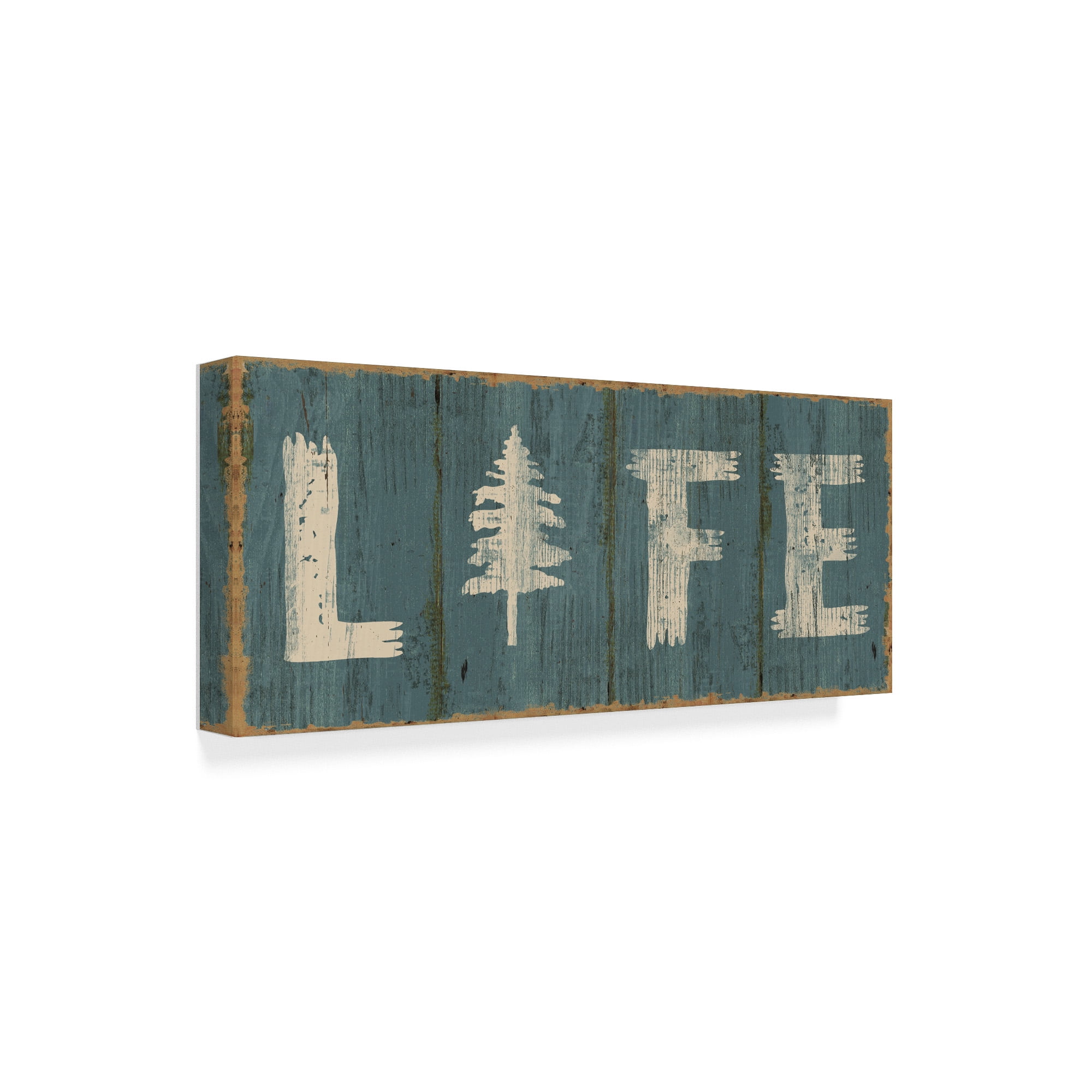 Trademark Fine Art 'Lake Lodge VI Blue' Canvas Art by Sue Schlabach