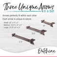 thumbnail image 4 of OUTSHINE Wooden Arrows for Farmhouse Wall Decor, Rustic Brown (Set of 3) | Cute Wood Arrows for Bedroom Decor, Bathroom Decor, Kitchen Decor, Nursery Wall Decor, Office Decor, Rustic Wedding Decor, 4 of 12