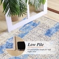 thumbnail image 3 of Cydiria Modern, Distressed Vintage Faux Wool Area Rug, 6' x 9', Blue, 3 of 8
