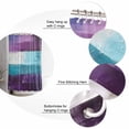 thumbnail image 6 of Purple Turquoise Waterproof Fabric Shower Curtain, Modern Abstract Oil Painting Art Geometric Shower Curtain for Bathroom Curtains Bathtubs Hotel Washable Shower Curtains with 12 Hooks Stall 48x72in, 6 of 6