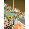 thumbnail image 2 of Square Outdoor Tablecloth with Umbrella Hole Cow Sunflowers Outside Table Cloth Waterproof Patio Table Cover Farmhouse Pastoral Animals Flowers Plants Zipper Tablecloths for Picnic Camping 60x60 Inch, 2 of 8