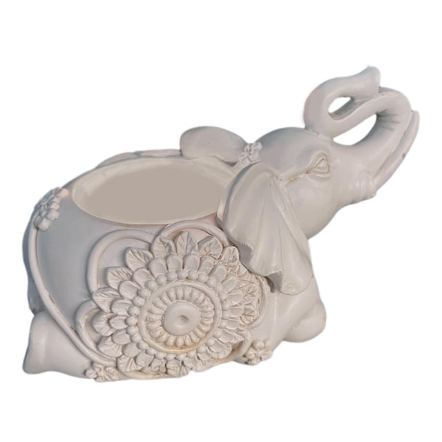 simhoa Elephant Statue European s Candle Holder for Farmhouse Table Centerpiece B