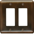 thumbnail image 1 of Atron Electro Industries Elite Antique Copper Double Rocker Wall Plate, 1 of 1