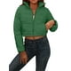 thumbnail image 1 of VISgogo, chaqueta corta para mujer, chaquetas de plumón de Color sólido a la moda, abrigo acolchado recortado, abrigo cálido de invierno VISgogo moda, 1 of 6